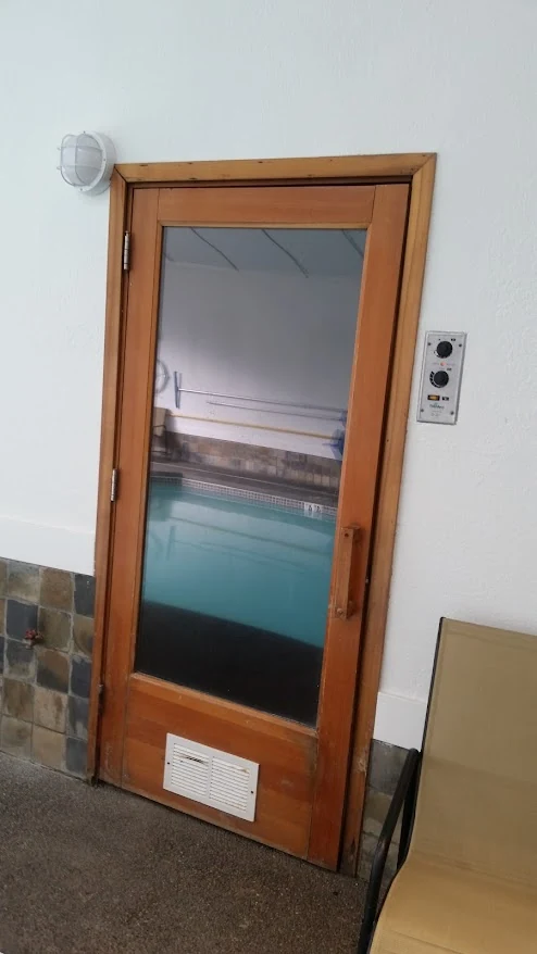 Original exterior door before replacement, Portland OR